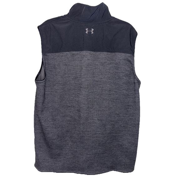 Under Armour Men's XL Gorpcore Specialist Zip Black And Gray Vest - Picture 2 of 7
